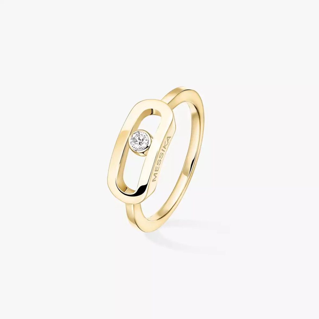 bague move uno gm, or jaune, t 55
