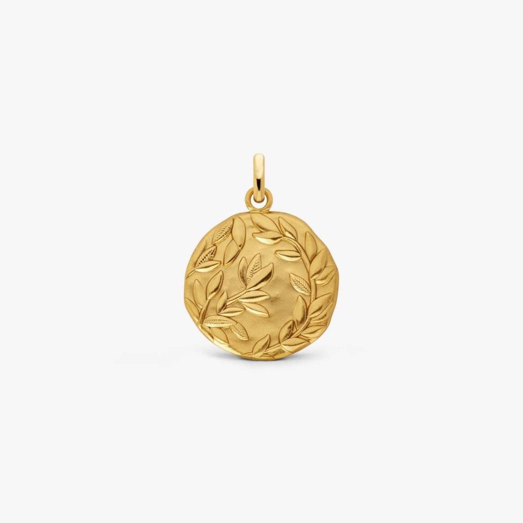 médaille daphné, or jaune