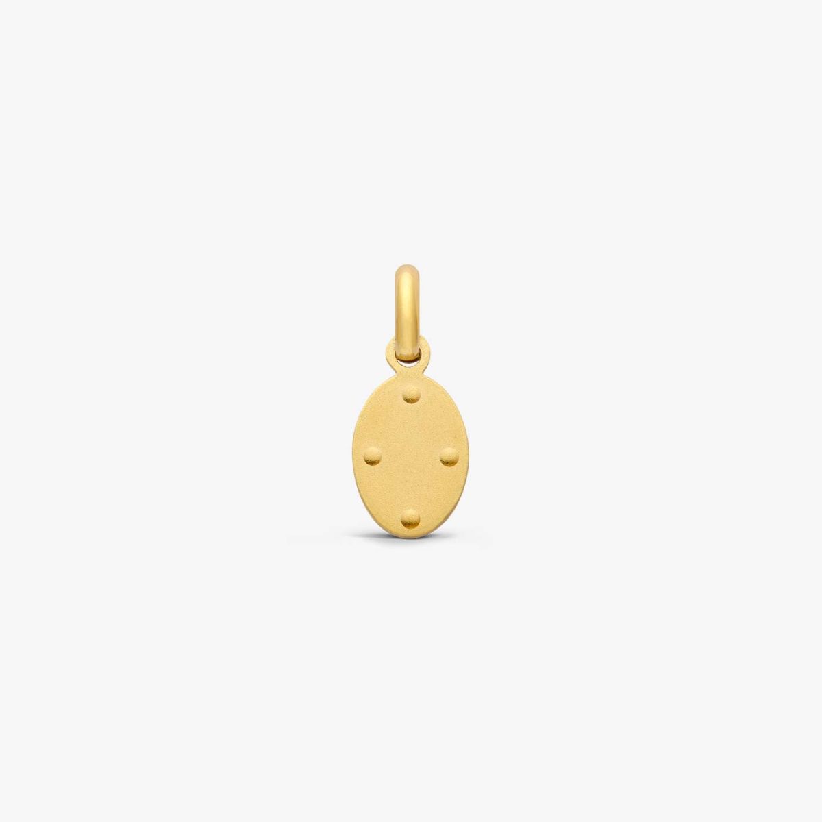 pendentif coccinelle, rose poudré, or jaune