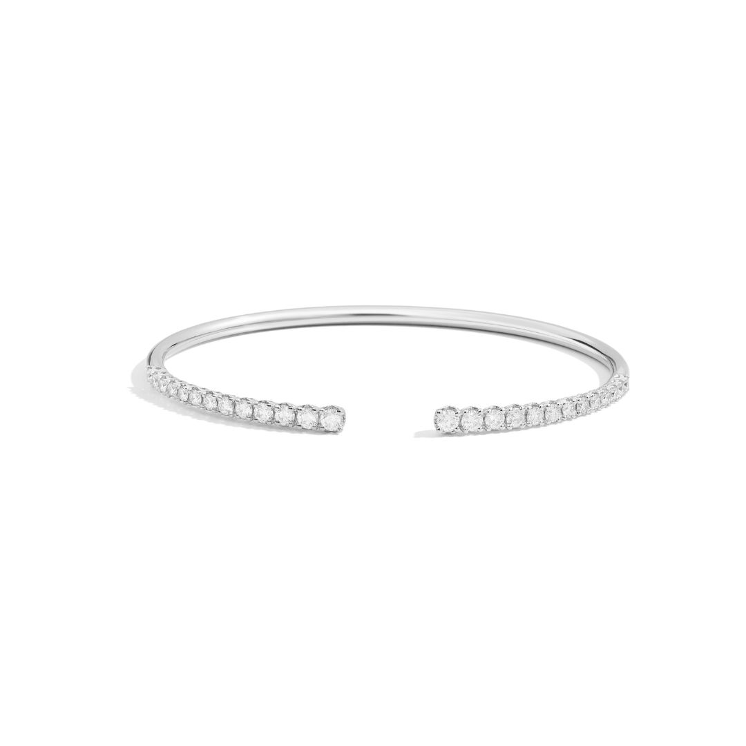 bracelet rigide anniversary more, diamants, or blanc