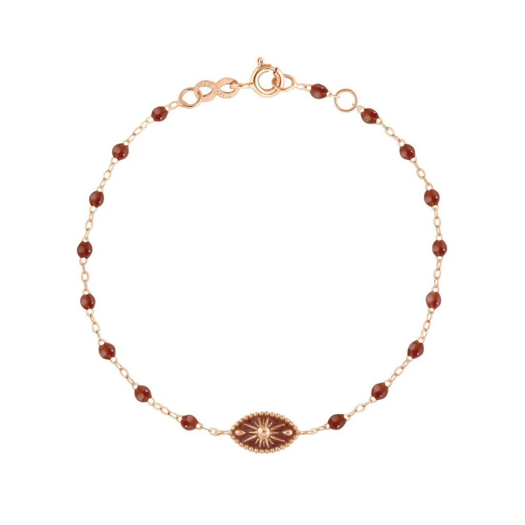 bracelet karma moka, or rose, 17cm