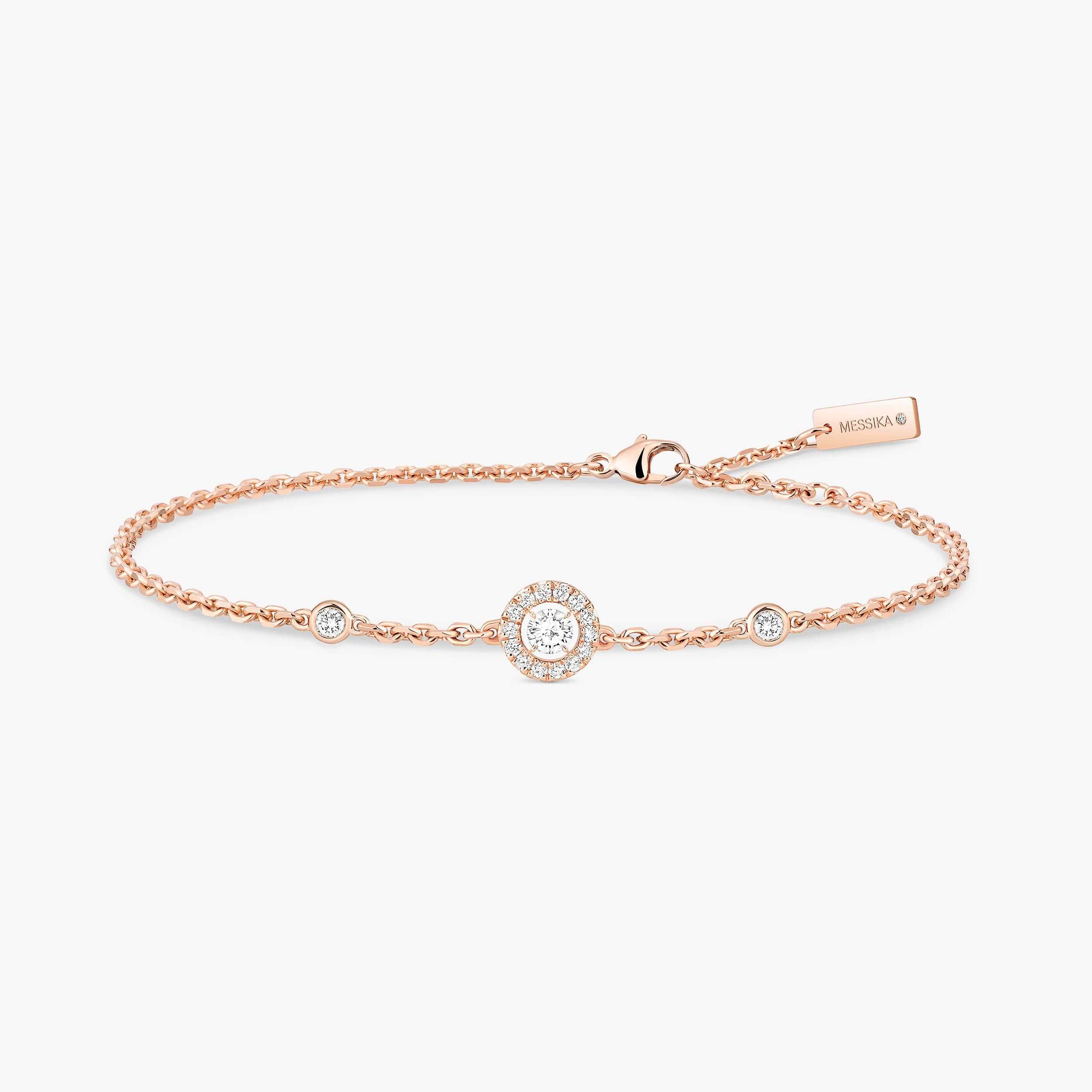 bracelet joy xs diamants, or rose