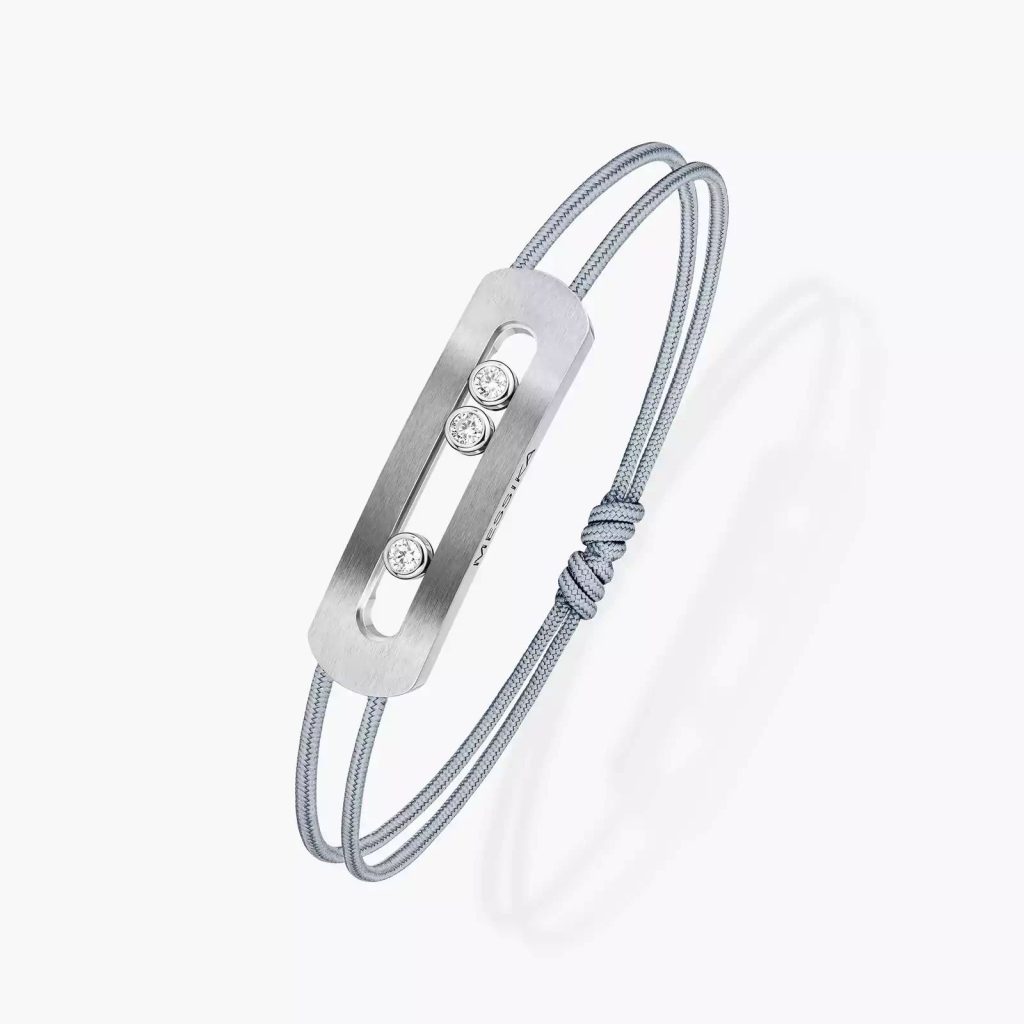 bracelet move titanium naturel, cordon gris