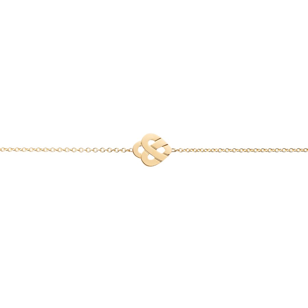 bracelet cœur entrelacé, or jaune