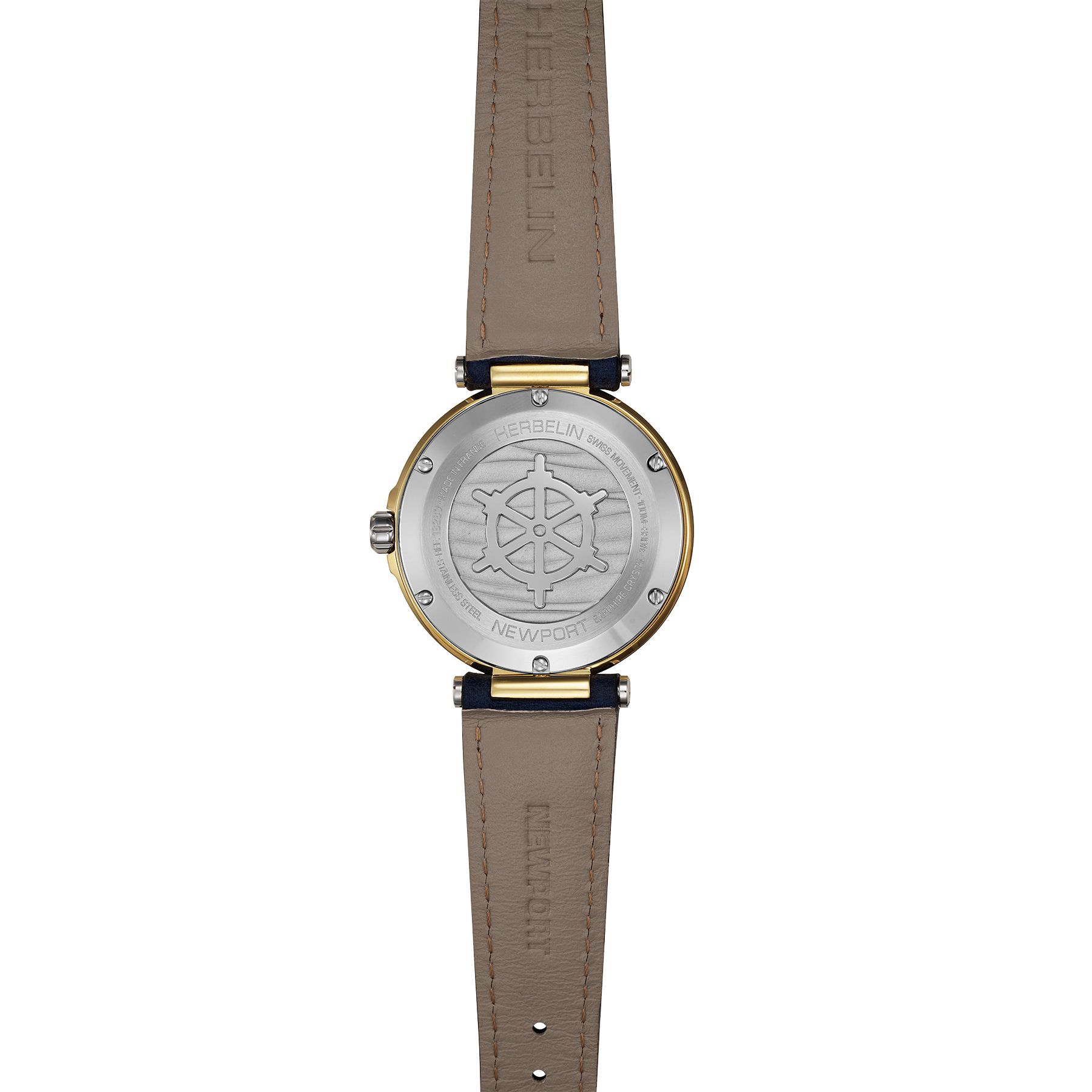 montre newport, cadran bleu