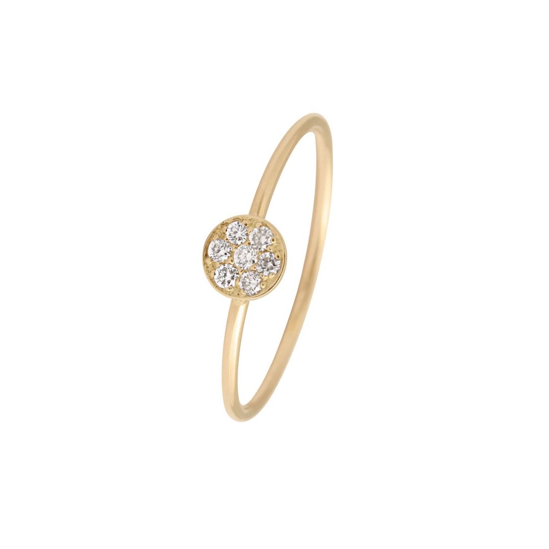 bague puce, diamants, or jaune, t 50