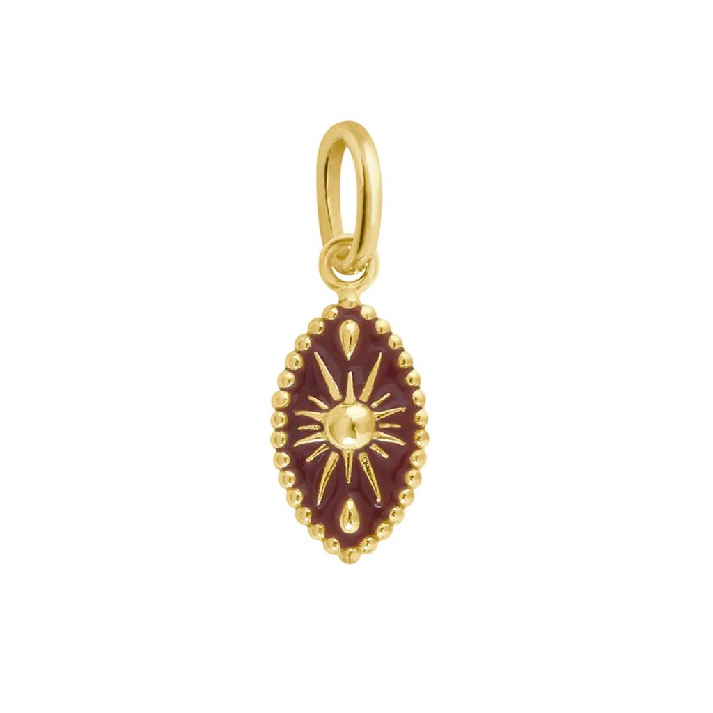 pendentif karma moka, or jaune