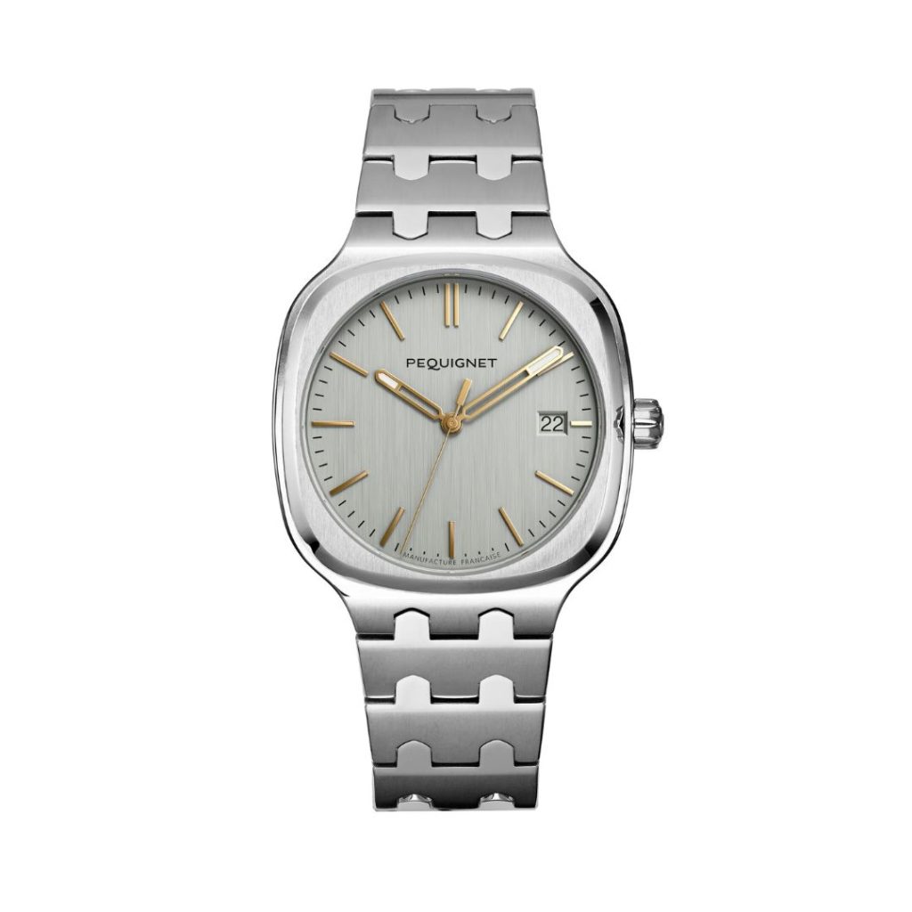 montre concorde, cadran argent, 40mm