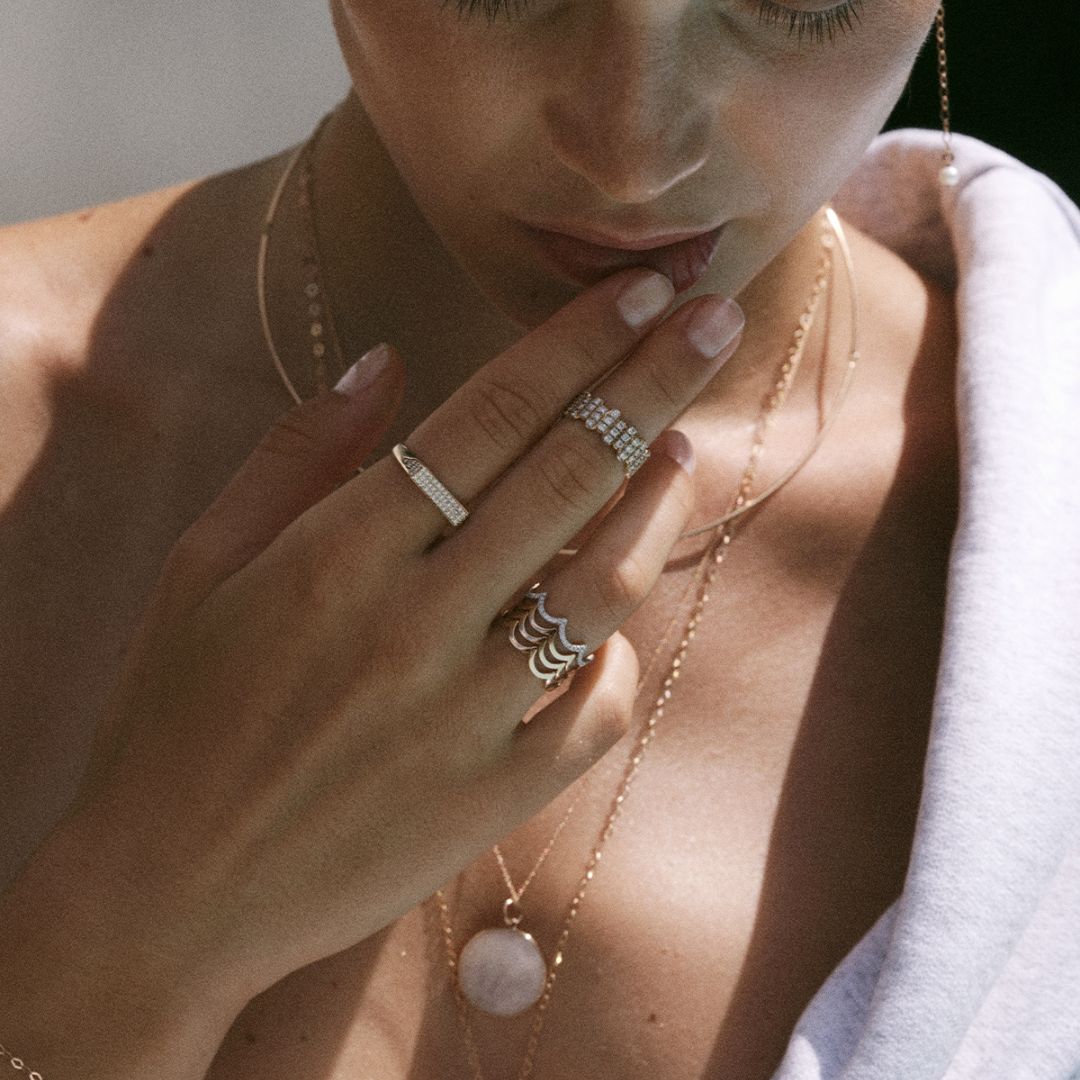 bague goldfish, or rose