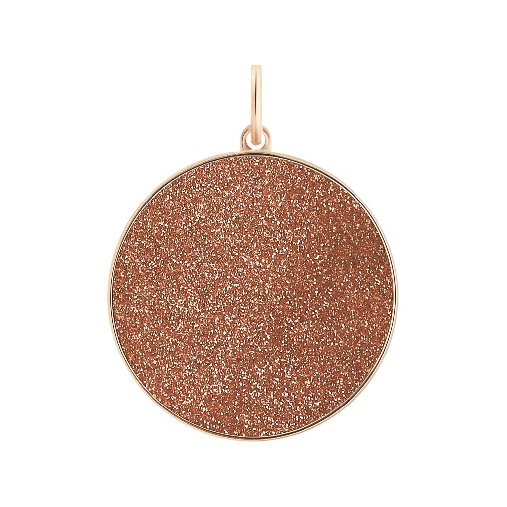 pendentif charm jumbo ever gold sandstone, or rose