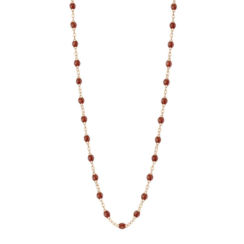 collier moka classique gigi, or rose, 42 cm
