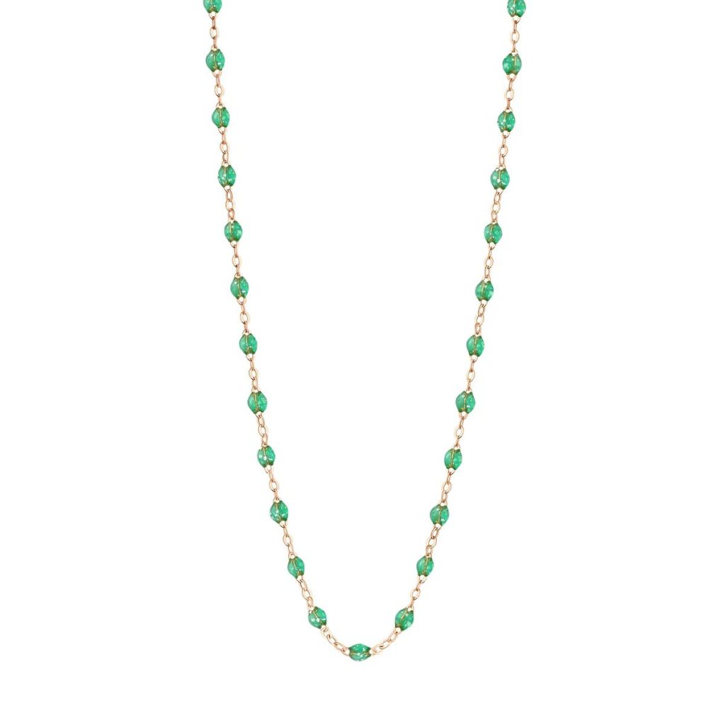 collier menthe classique gigi, or rose, 42 cm