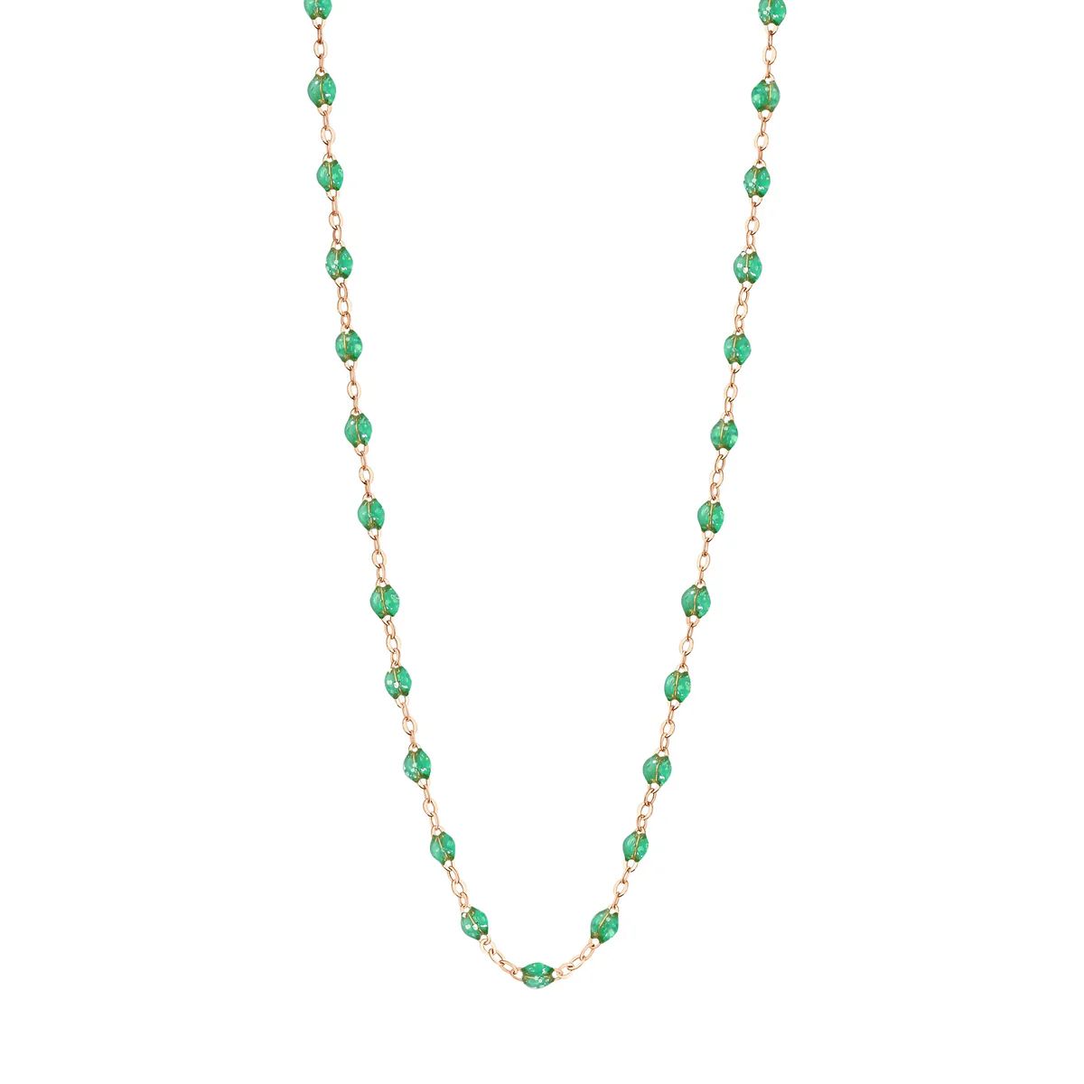 collier menthe classique gigi, or rose, 42 cm