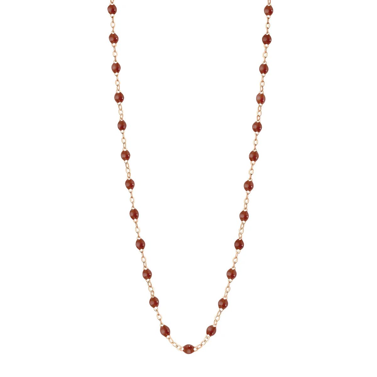 collier moka classique gigi, or rose, 50 cm