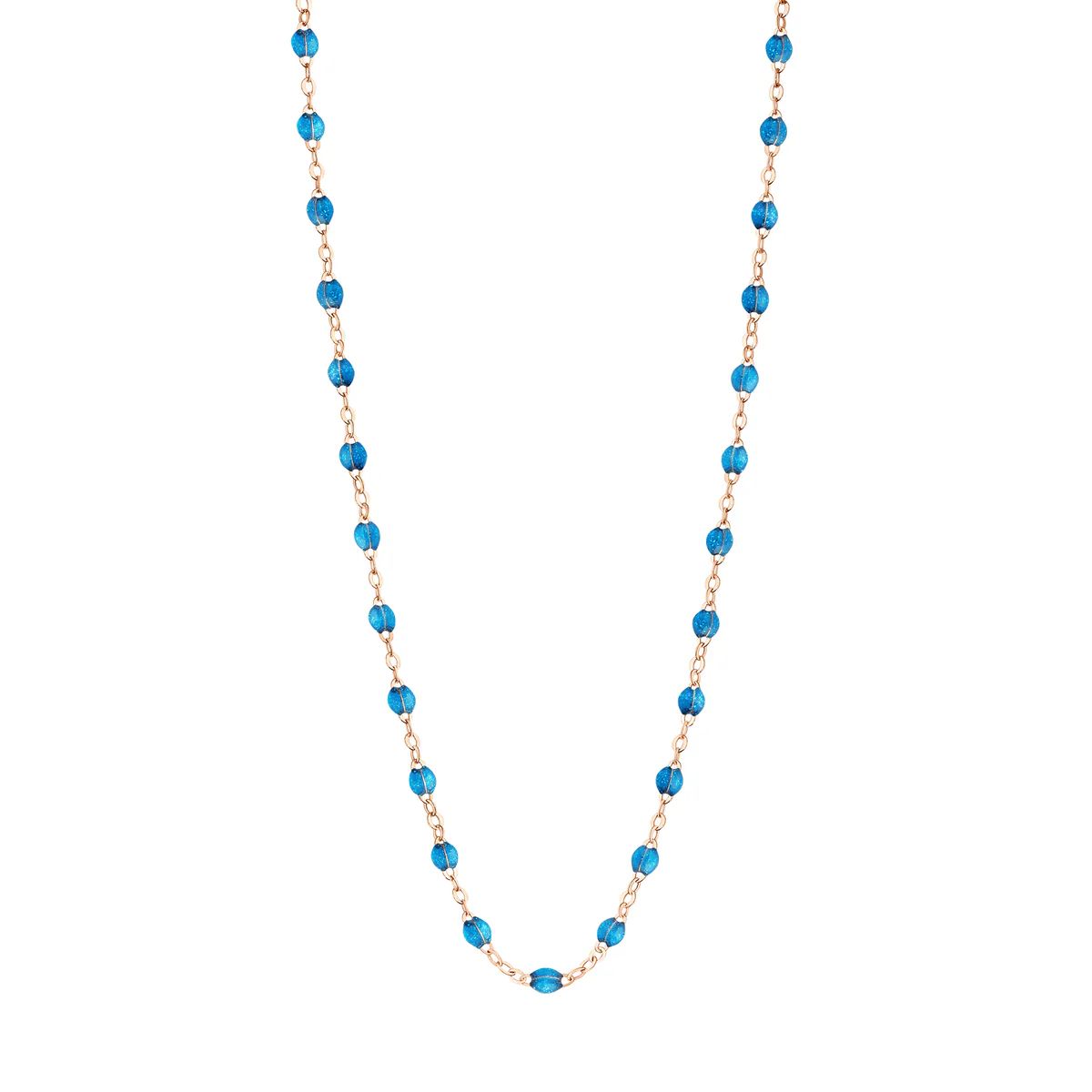 collier azur classique gigi, or gris, 42 cm