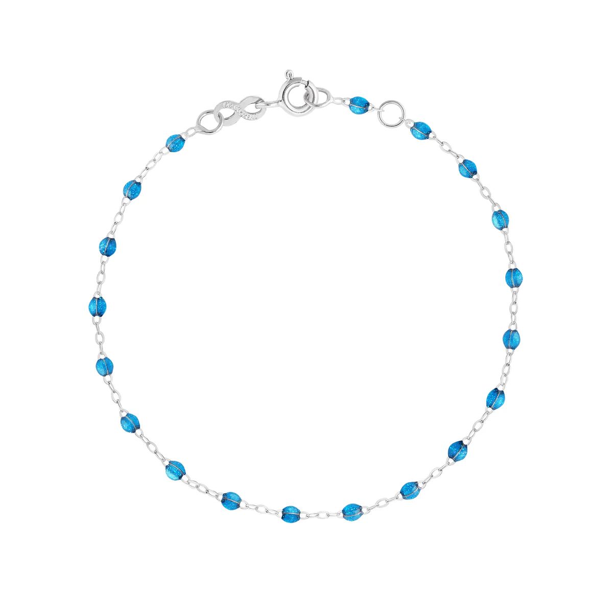 bracelet azur classique gigi, or blanc, 17 cm