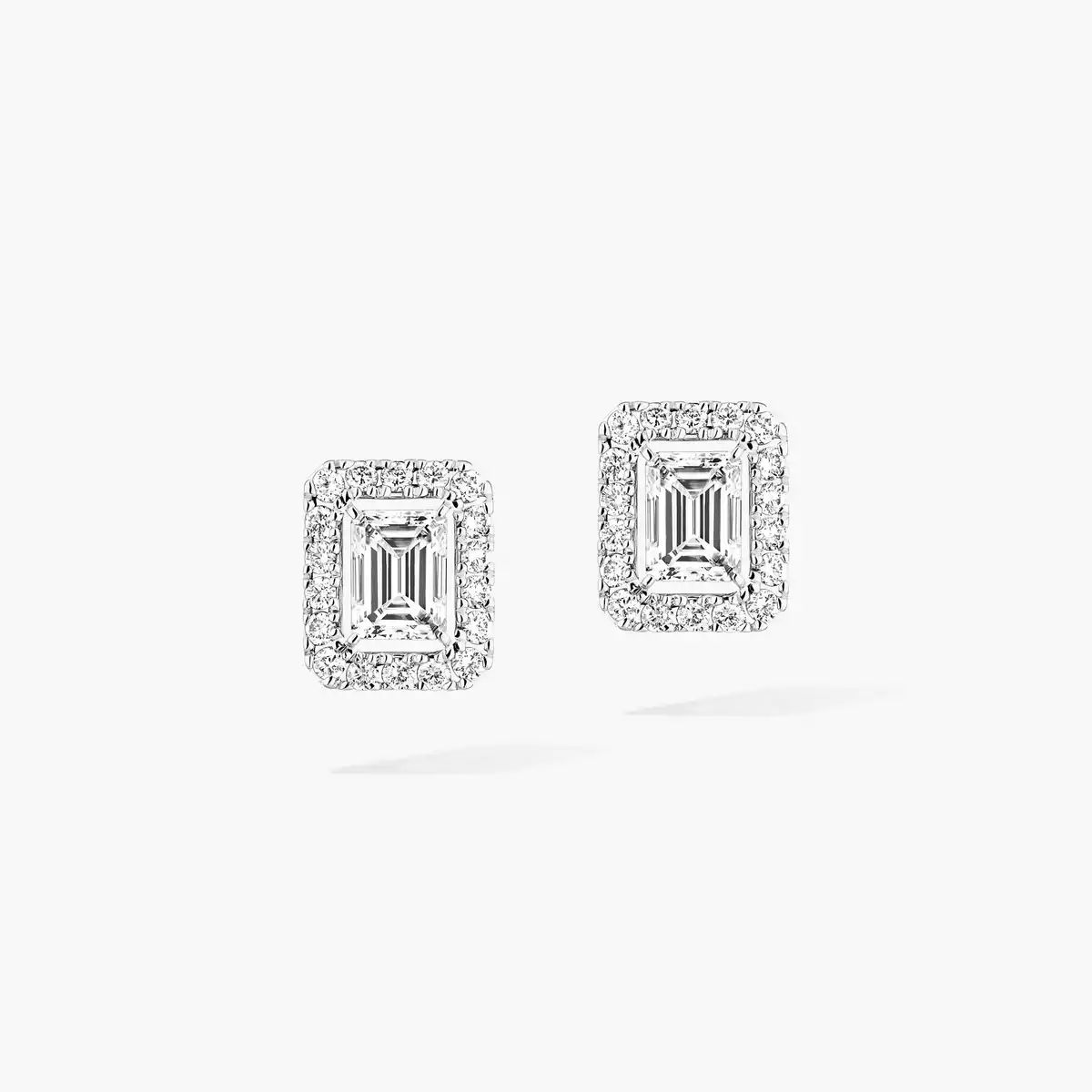 boucles d'oreilles joy diamant taille émeraude, pm,