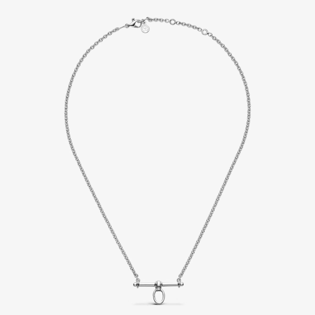 collier comédie trapèze argent 50cm