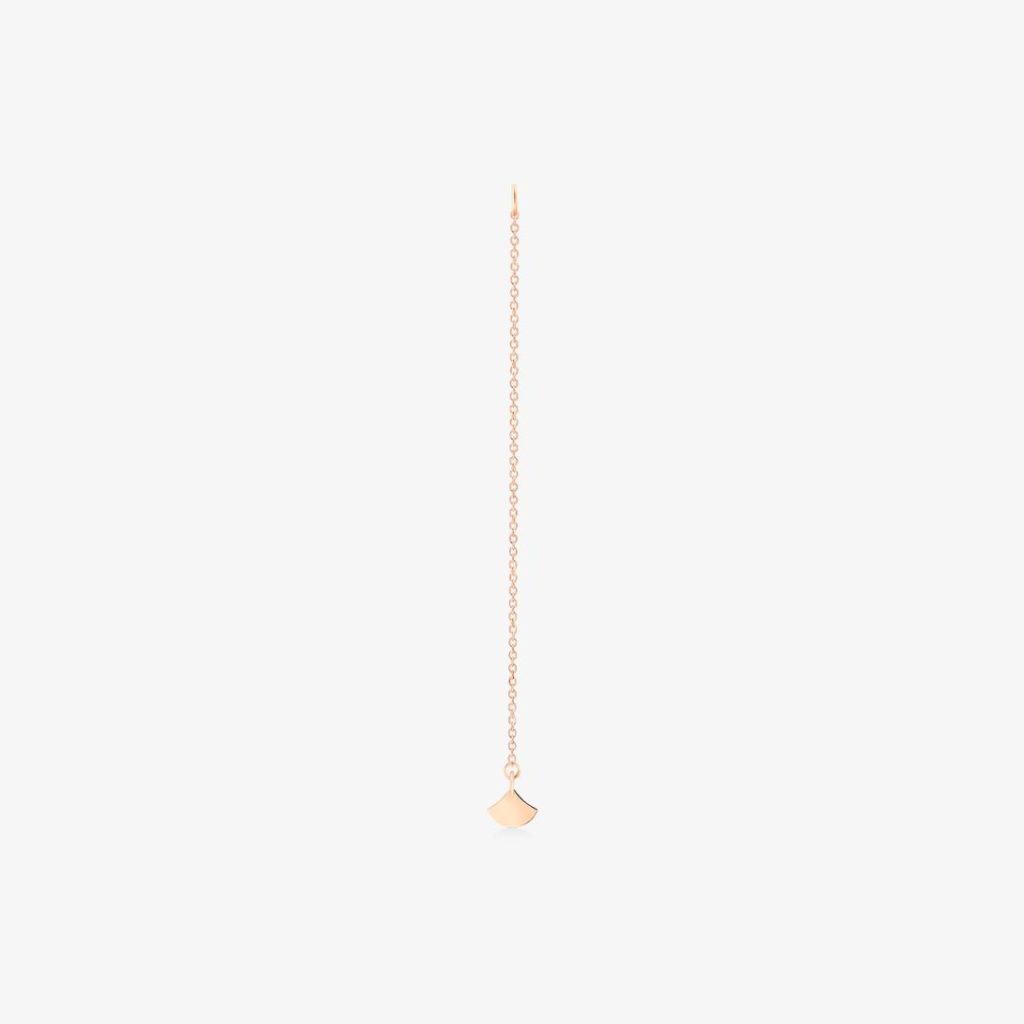charm boucle d'oreille tiny koi, or rose