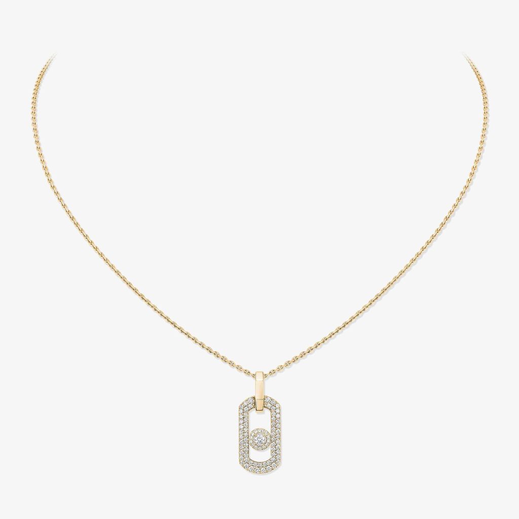 collier so move pavé, or jaune