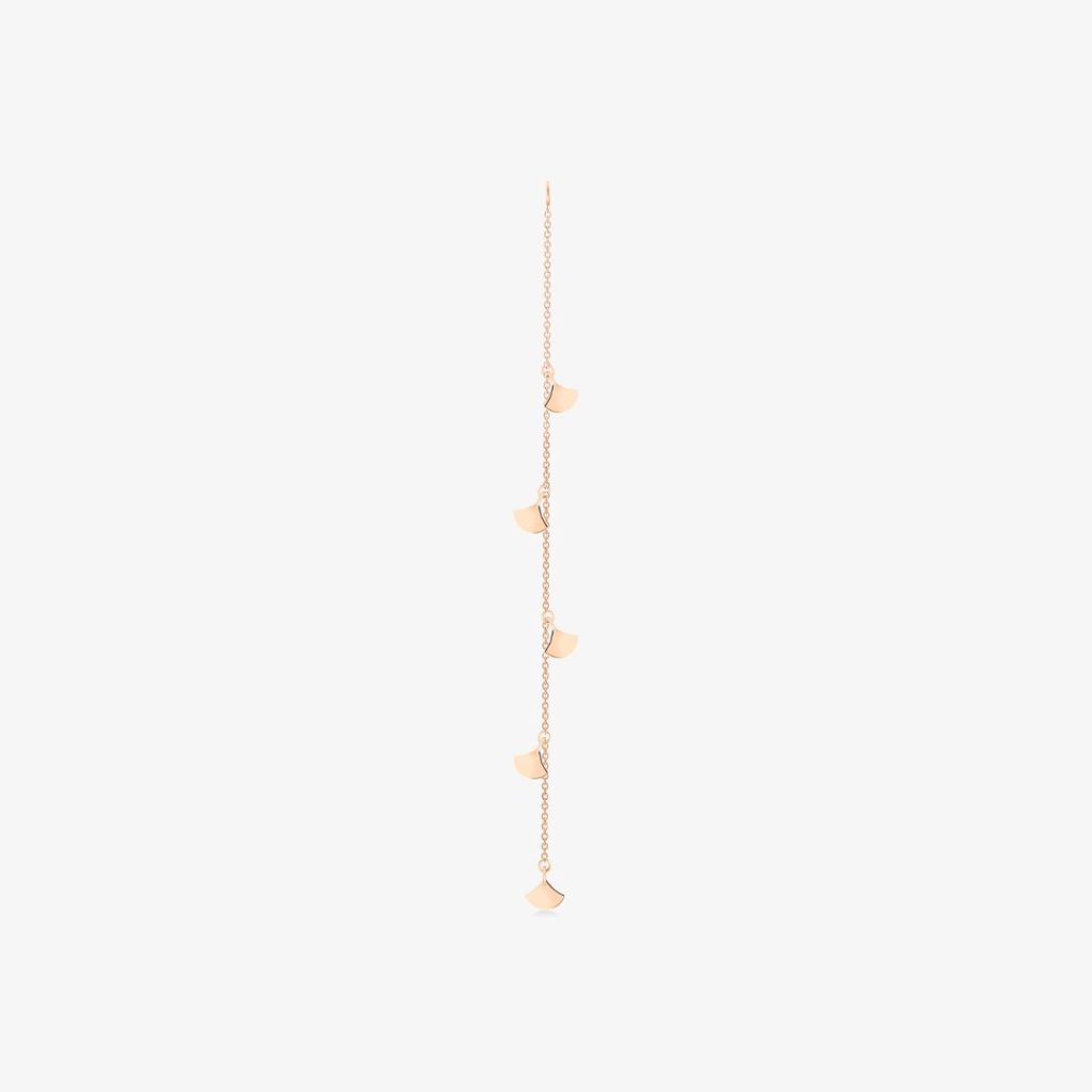 charm pendant d'oreille tiny 5 koi, or rose