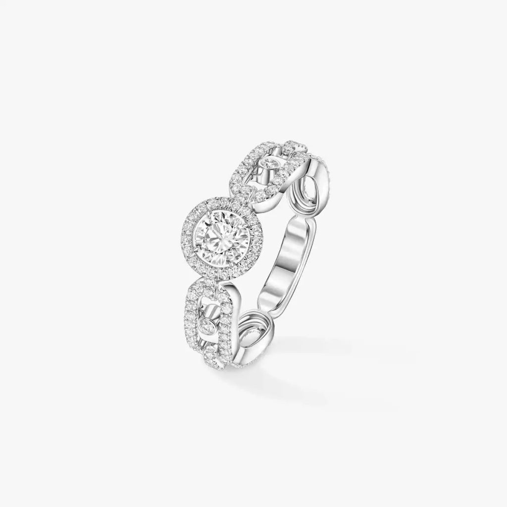 bague solitaire move link, petit modele t53