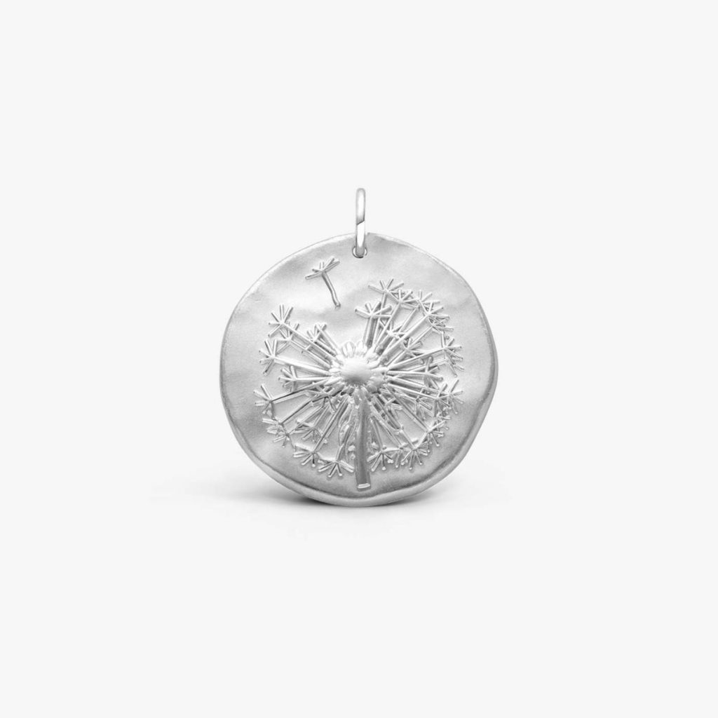 médaille "le pissenlit" argent 25 mm