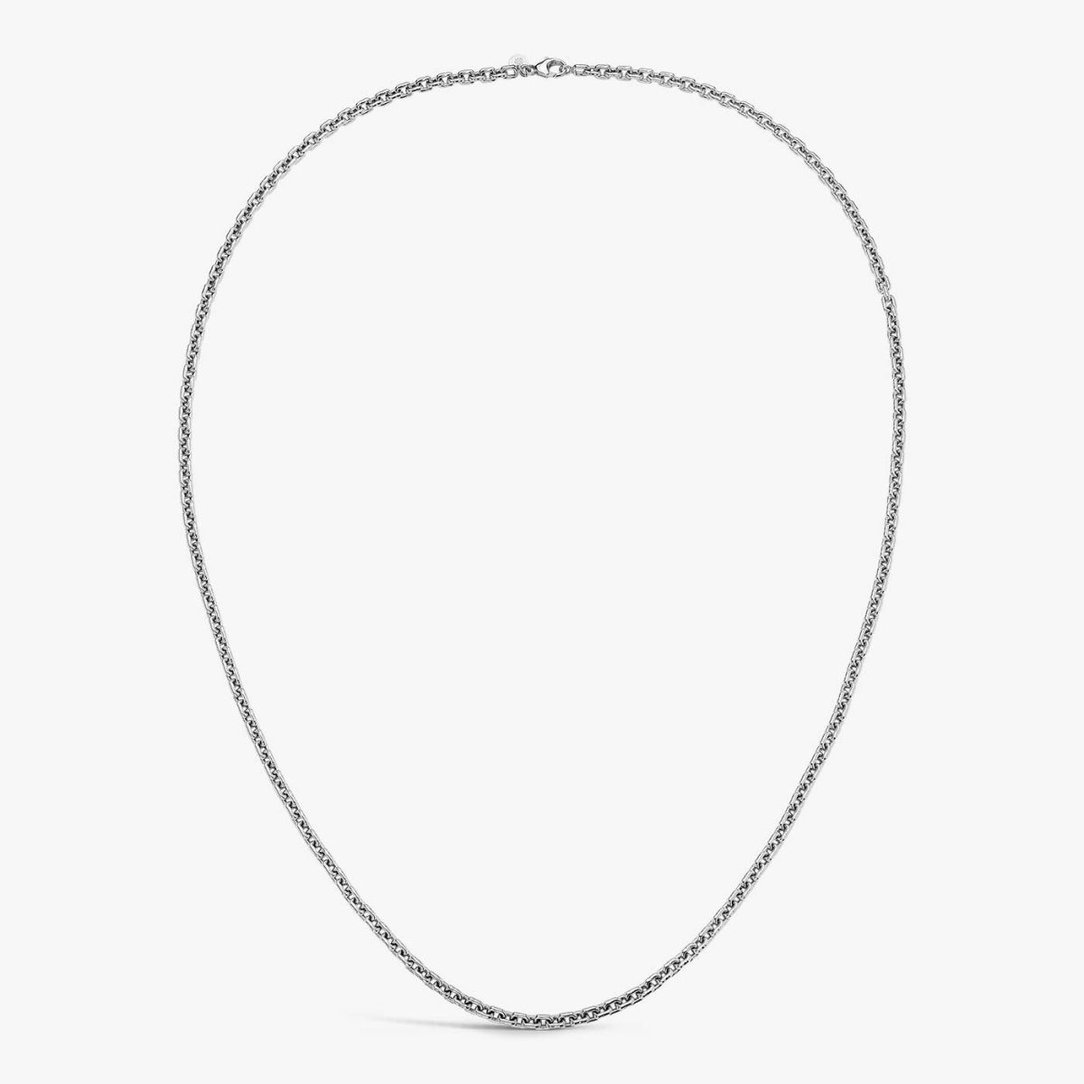 chaîne argent forçat rectangle 55 cm