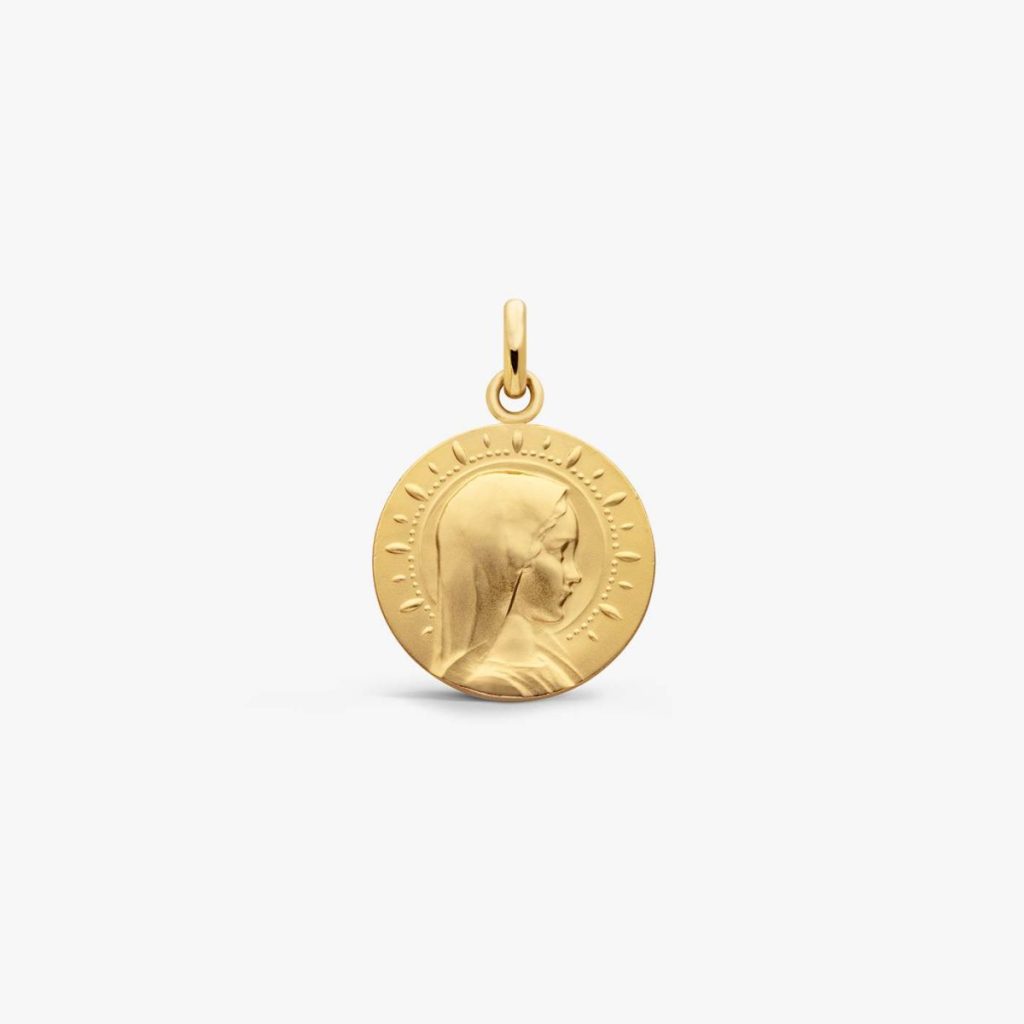 médaille baptême vierge jeune Étoilée