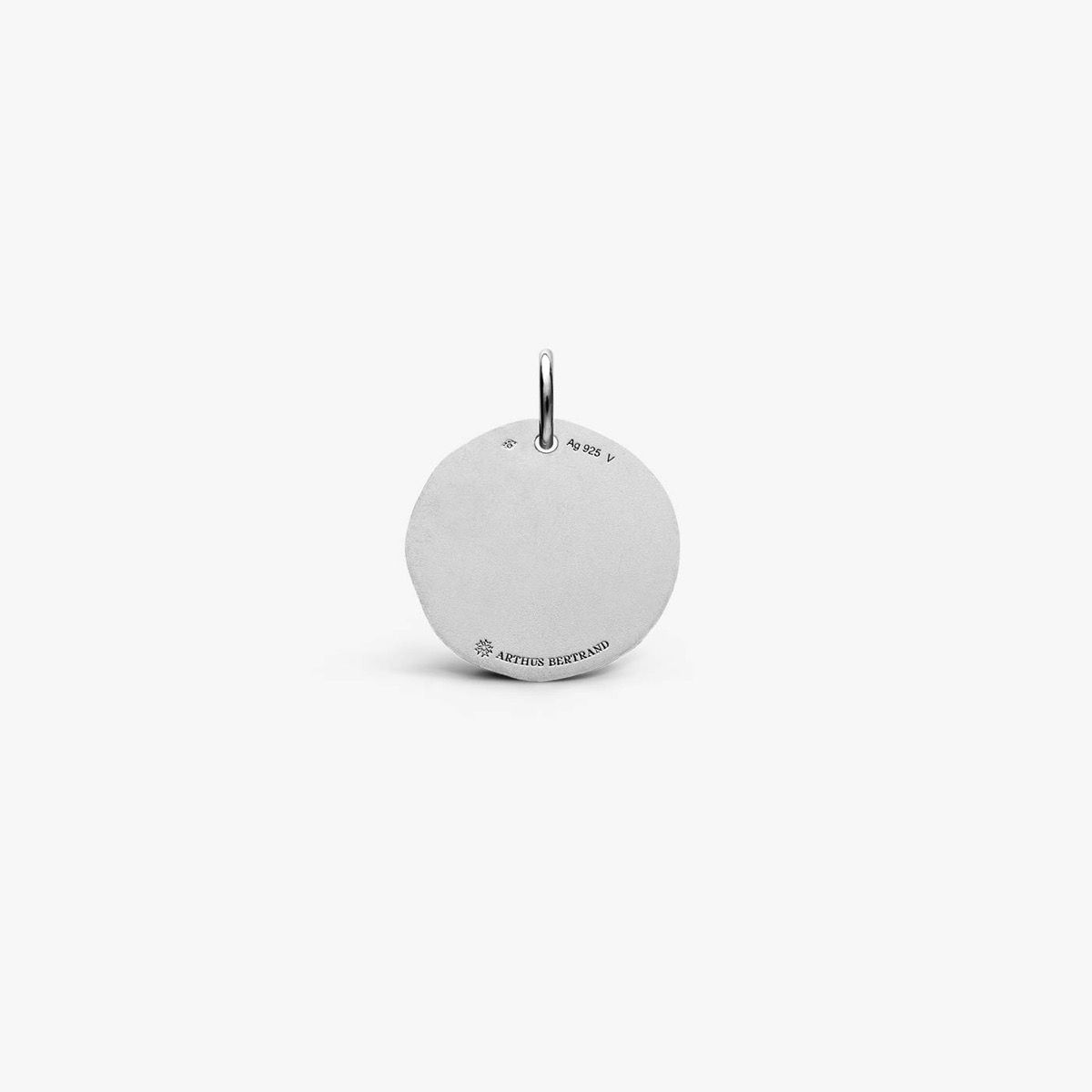 médaille "trèfle" argent 16 mm