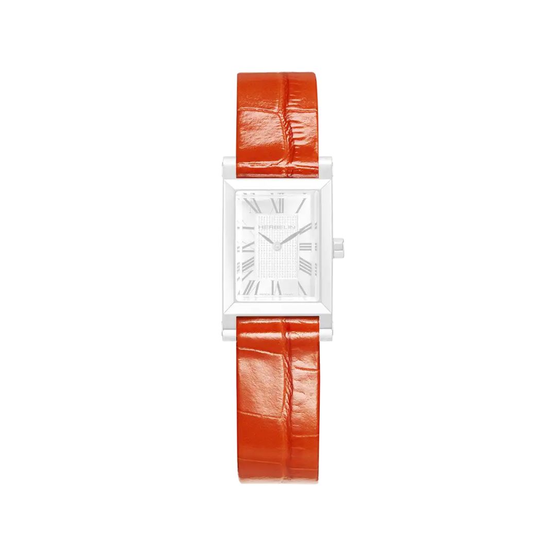 bracelet antarès, croco orange