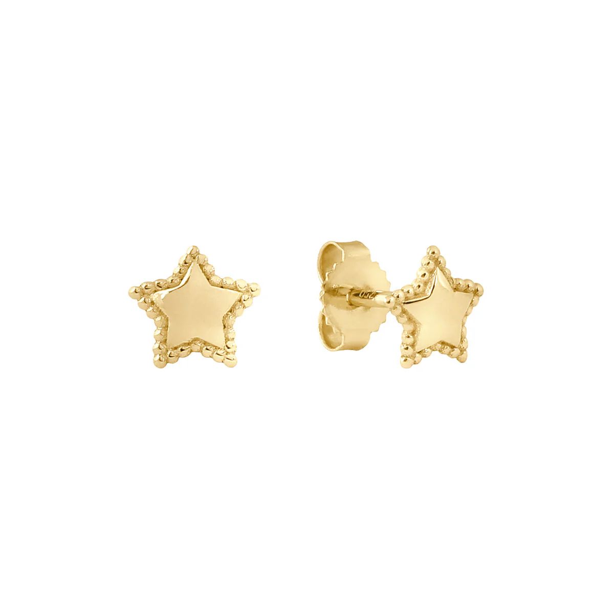 boucles d'oreilles Étoile, or jaune