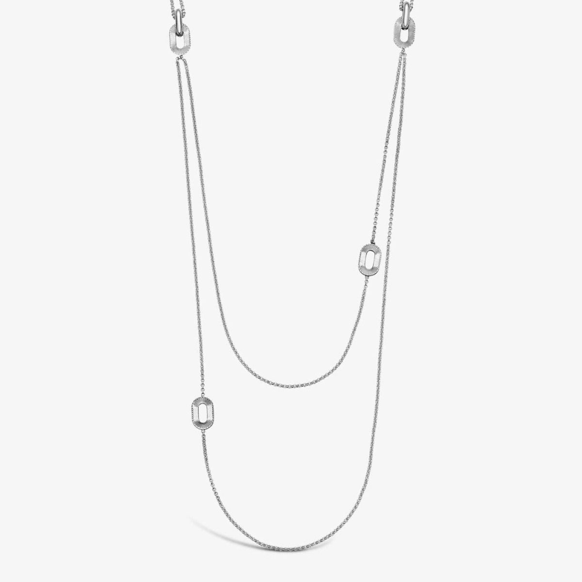 sautoir "ruban" argent