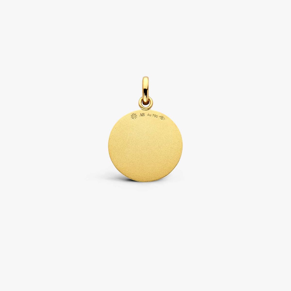 médaille vierge à l'enfant calissons, 16 mm, or jaune