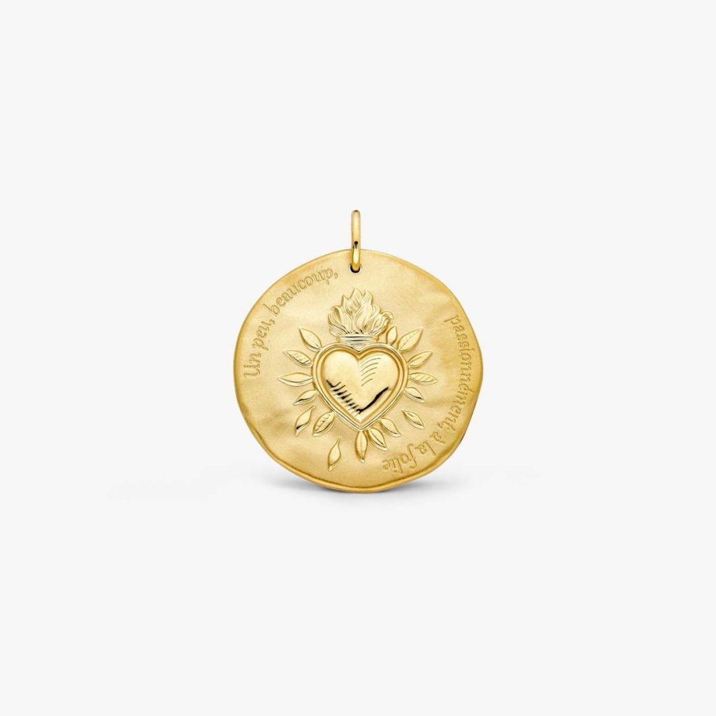 médaille cœur sacré, vermeil