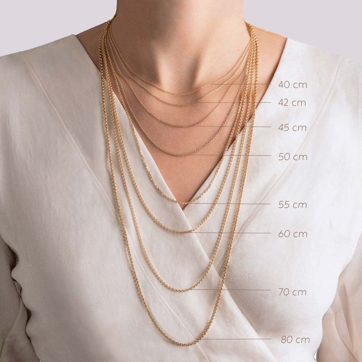 chaîne double maille argent passivé 55cm