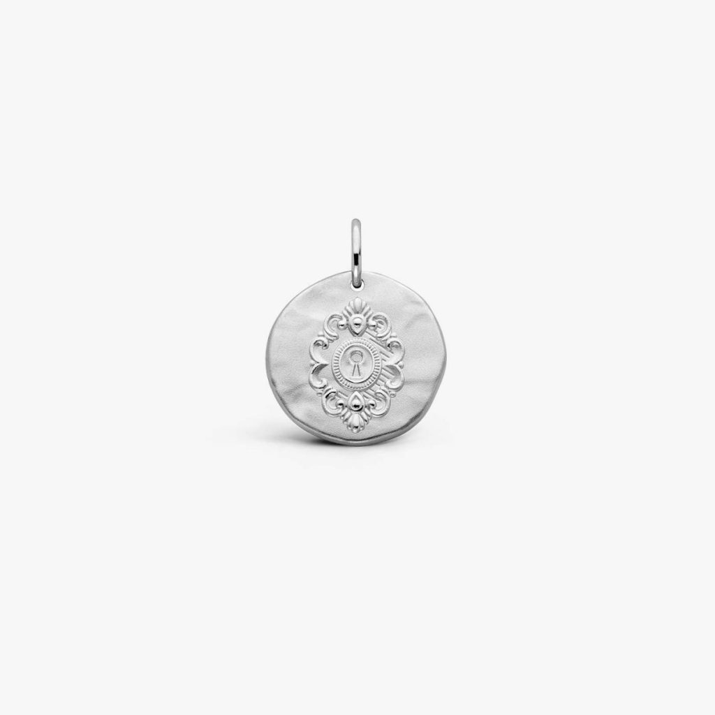 médaille "serrure" argent 16 mm