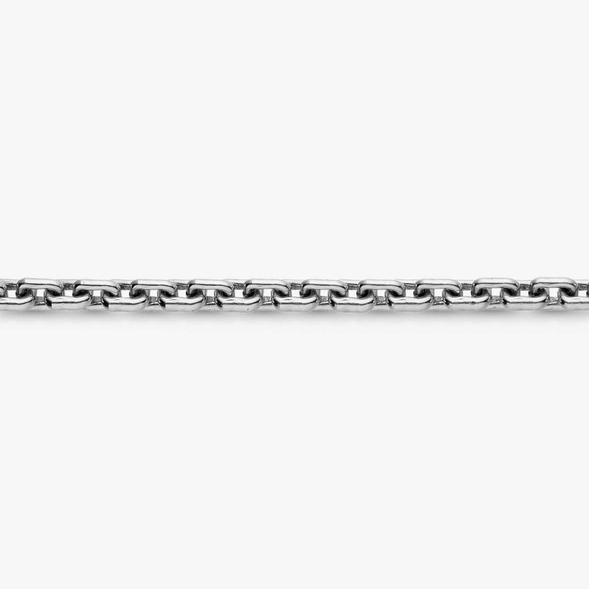 chaîne argent forçat rectangle 55 cm