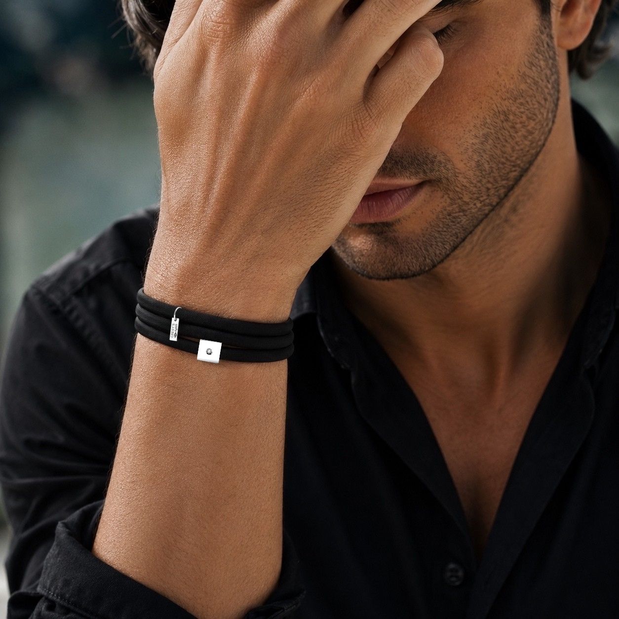 bracelet "sunny kube" diamant argent