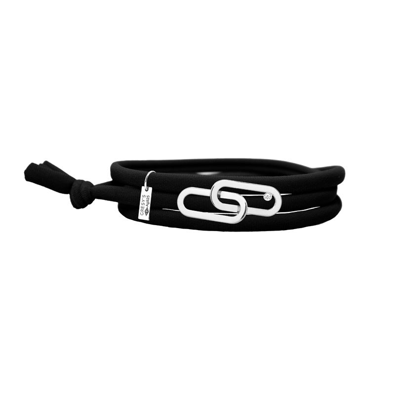 bracelet "le lien" diamant, argent