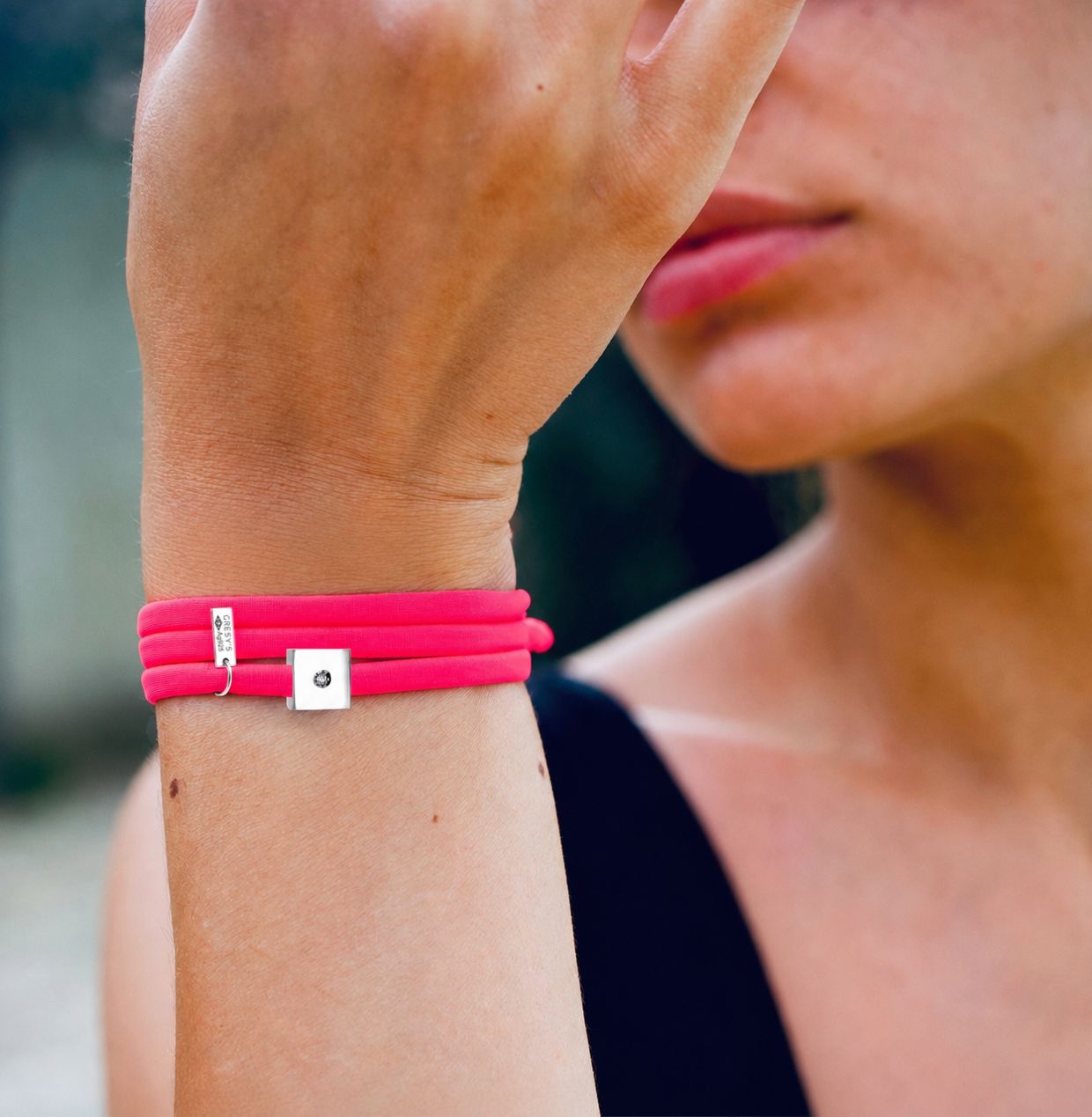 bracelet "sunny kube" diamant argent