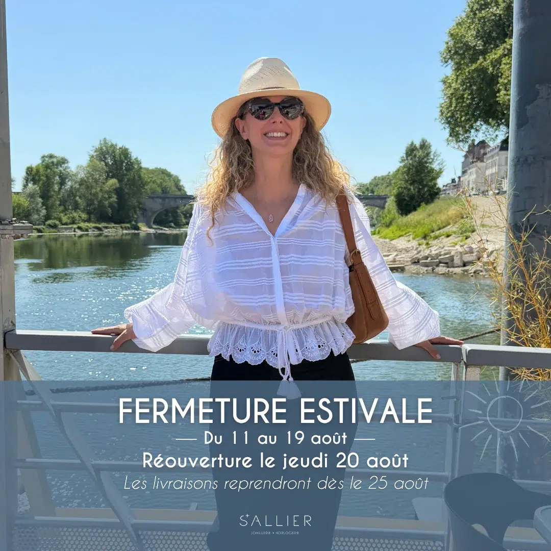 Fermeture estivale Bijouterie Sallier du 11 au 19 août 2026