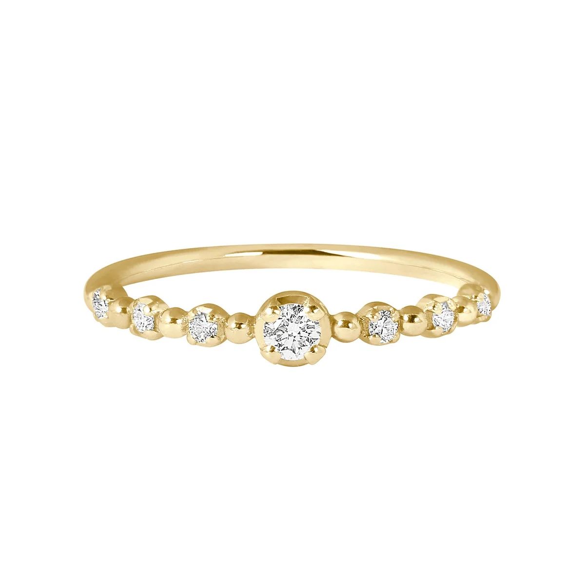 Bague Solitaire Gigi, or jaune, T 52