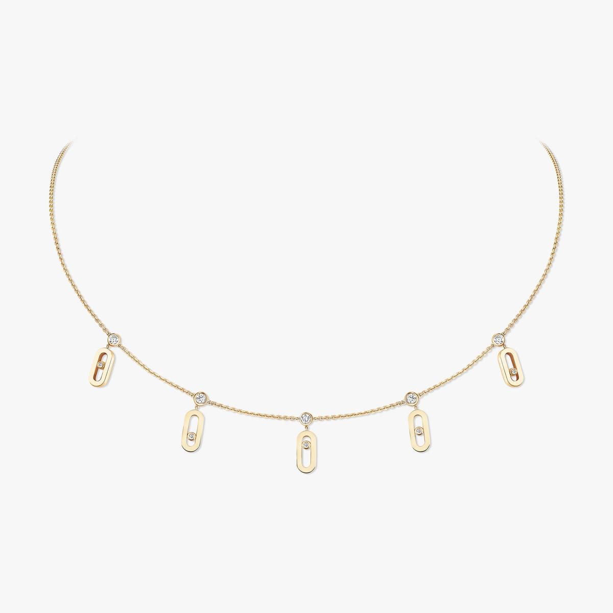collier pampille move uno, or jaune