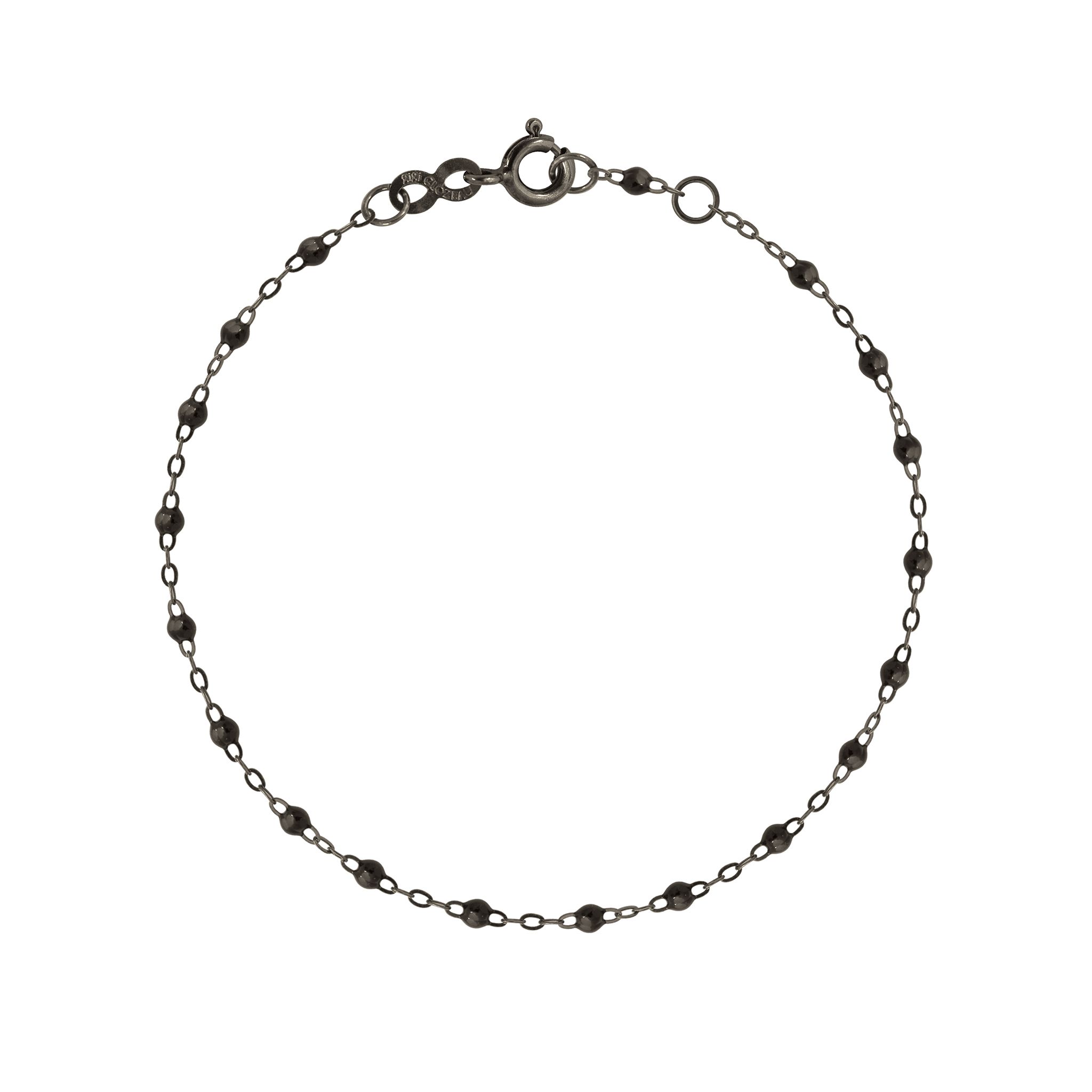 bracelet black on black classique gigi, or noir, 17 cm