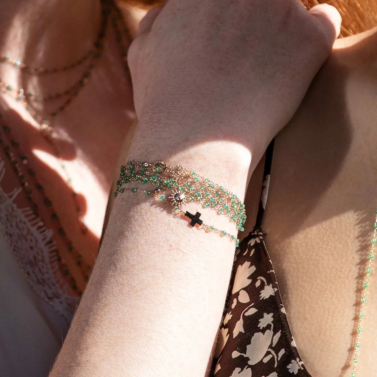 bracelet menthe classique gigi, or jaune, 17 cm